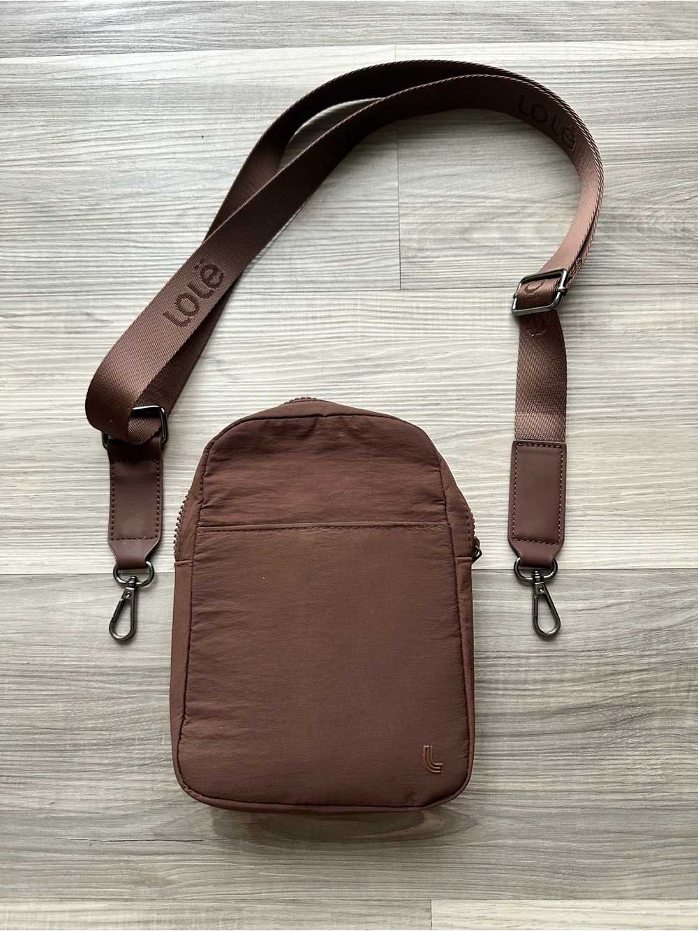 Lole Small Brown Crossbody Bag - nylon